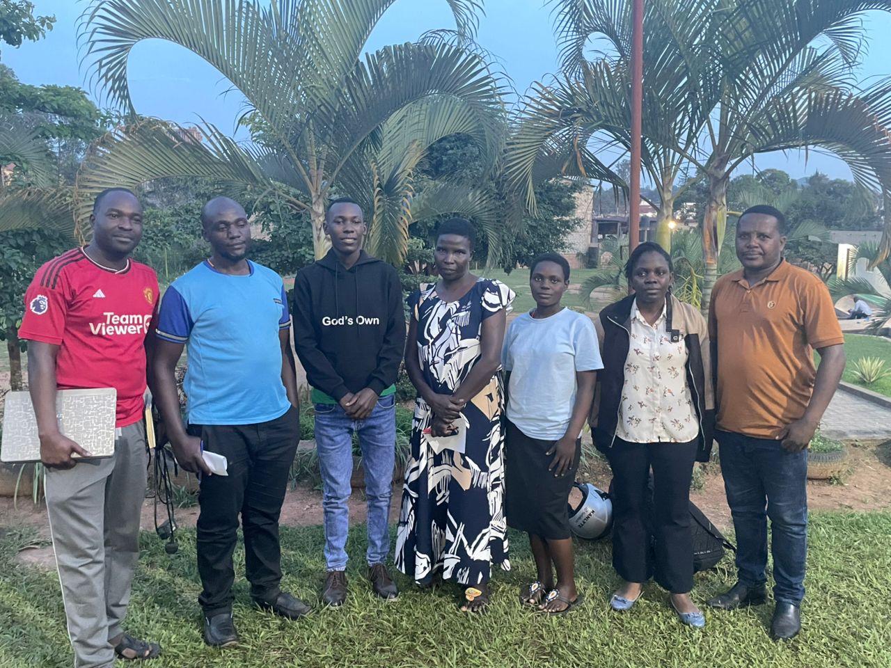 Staff members of St. Matia Gramma pose with the SchoolSync team during the official onboarding session