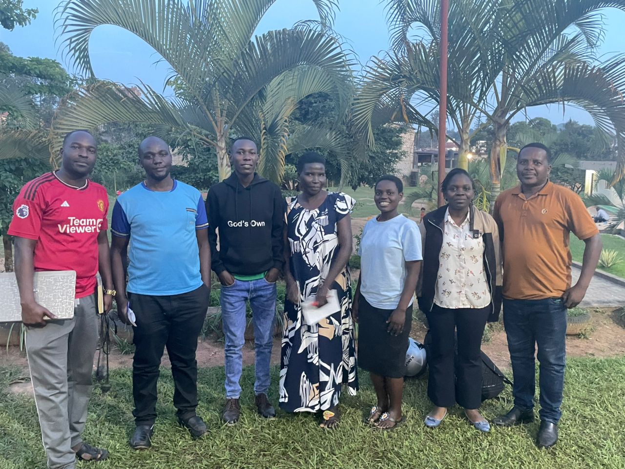 Staff members of St. Matia Gramma pose with the SchoolSync team during the official onboarding session